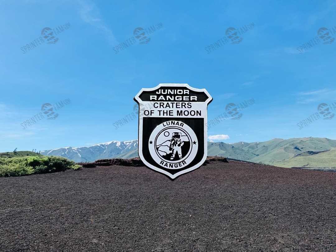 Craters of the Moon Junior Ranger Badge