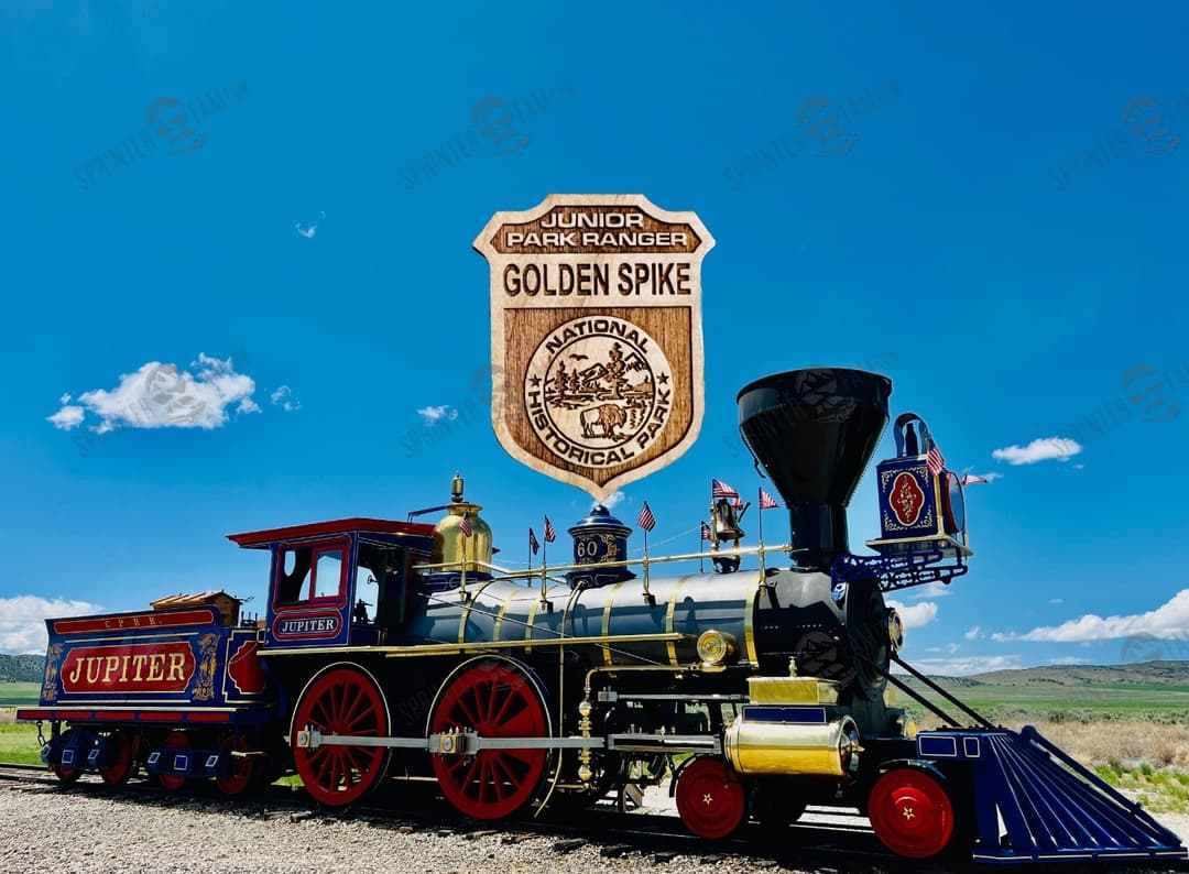 Golden Spike Junior Ranger Badge
