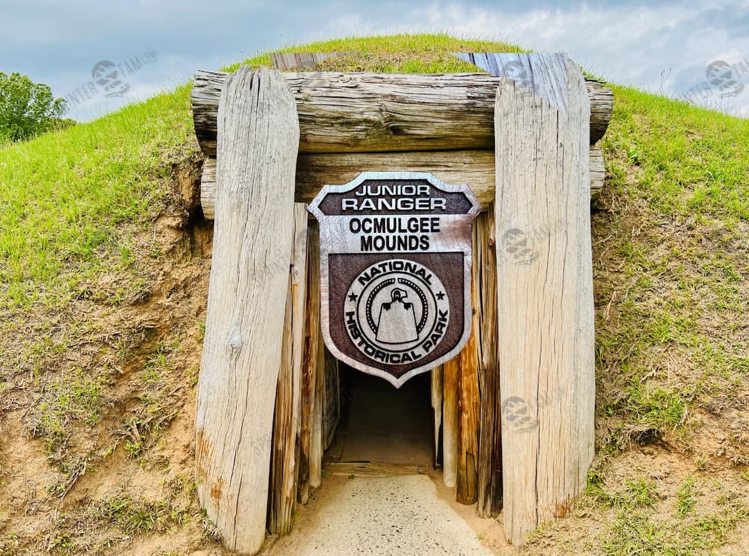 Ocmulgee Mounds Junior Ranger Badge