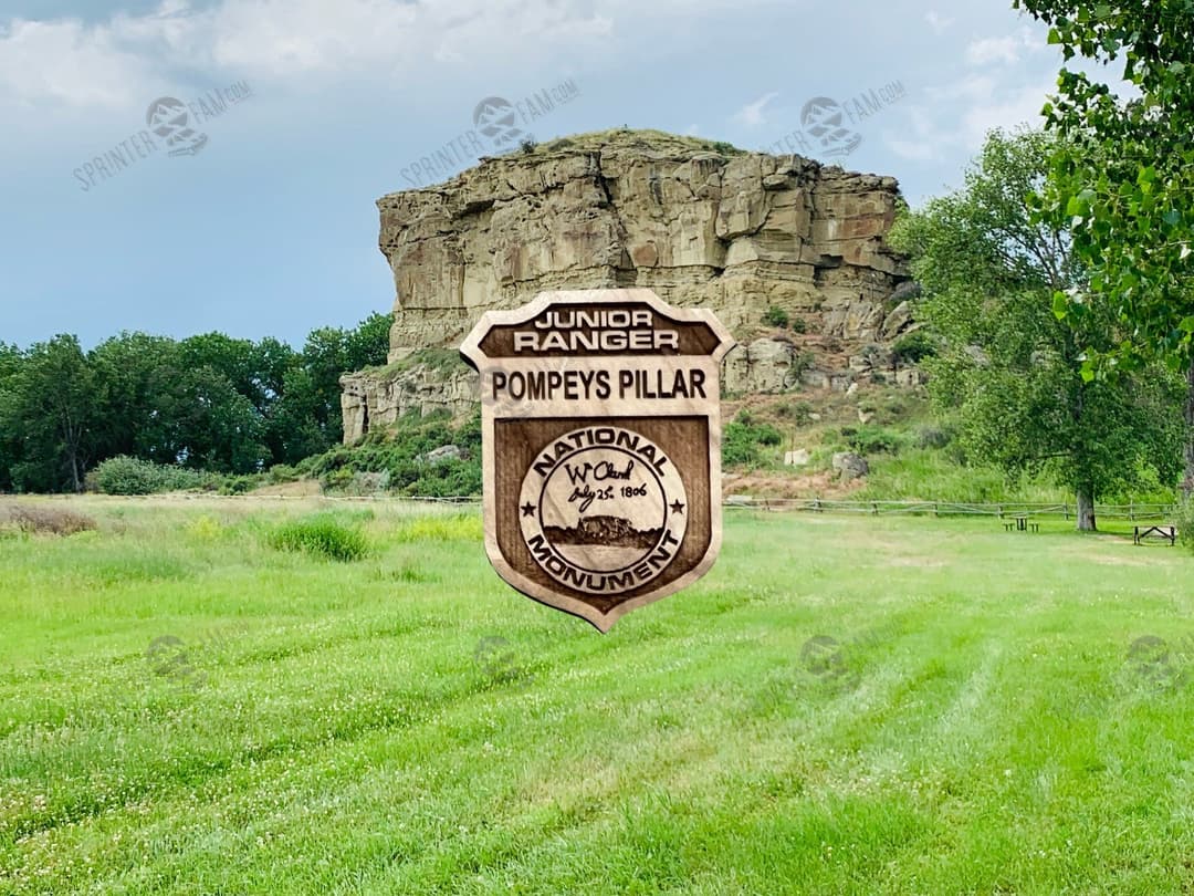 Pompey's Pillar Junior Ranger Badge