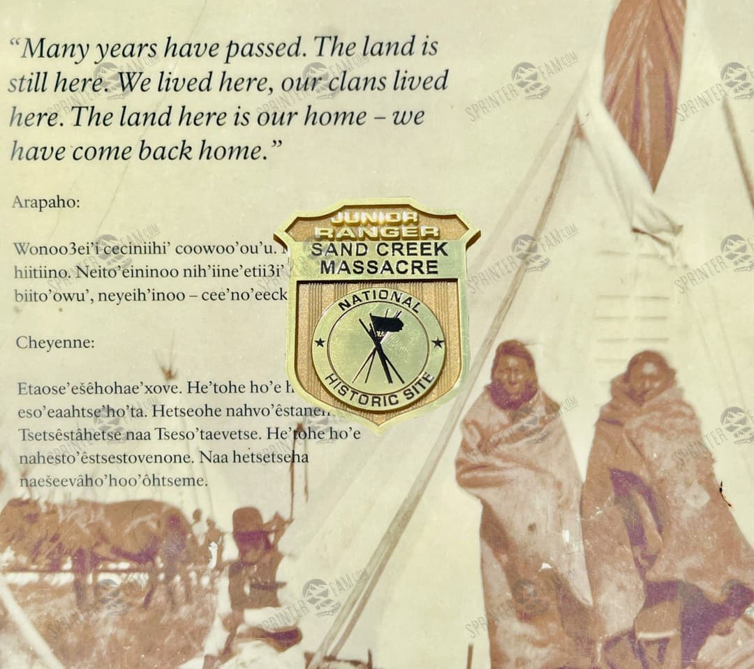 Sand Creek Massacre Junior Ranger Badge