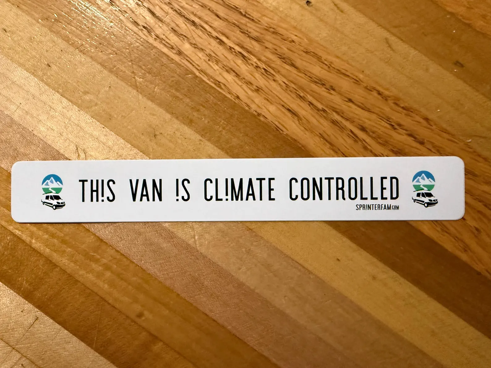 Climate Controlled Van Sticker