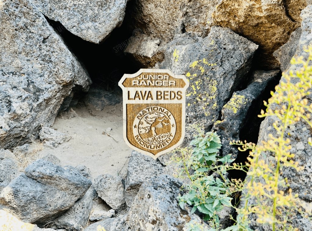 Lava Beds National Monument Junior Ranger badge