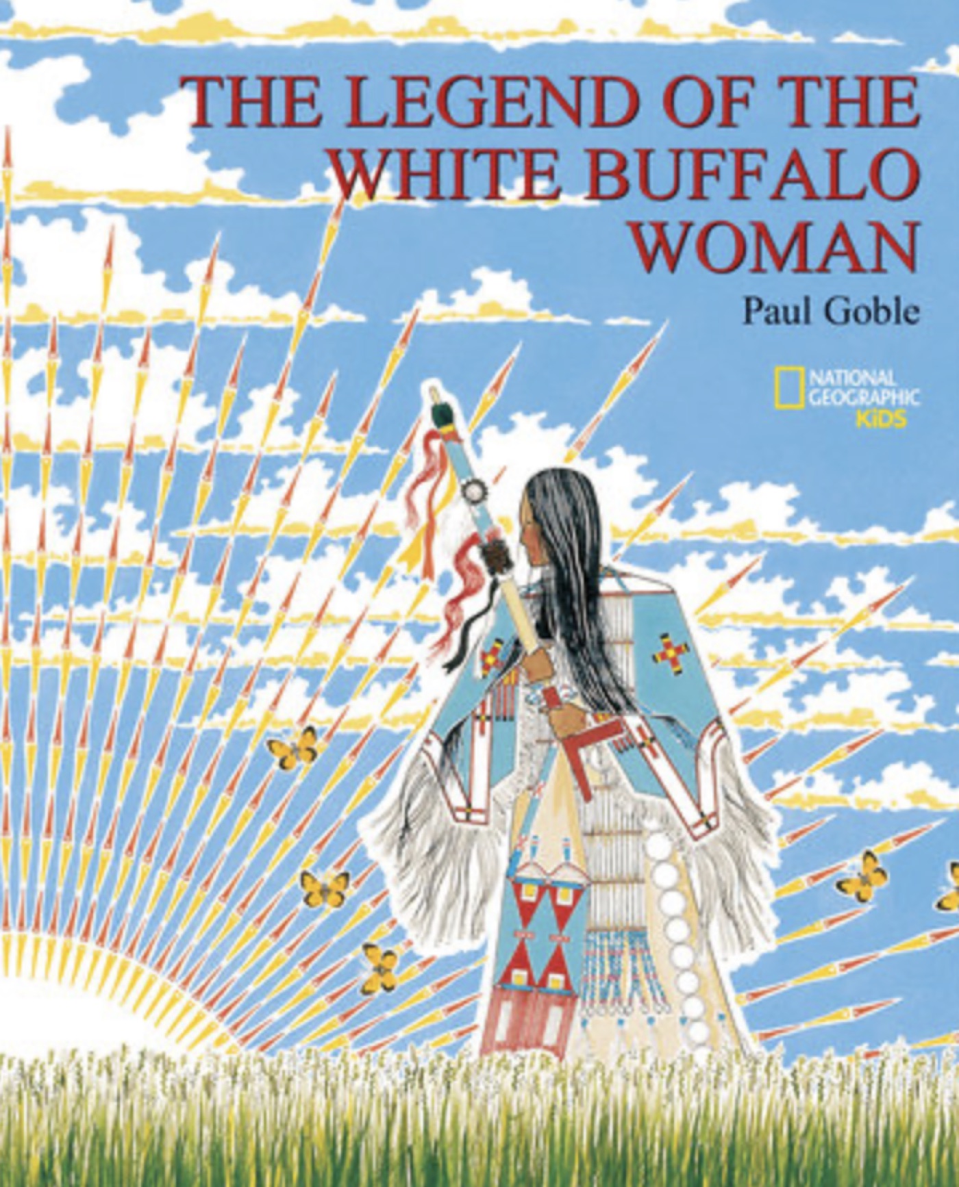 The story of White Buffalo Woman, who brought the sacred pipe and departed as a white buffalo calf